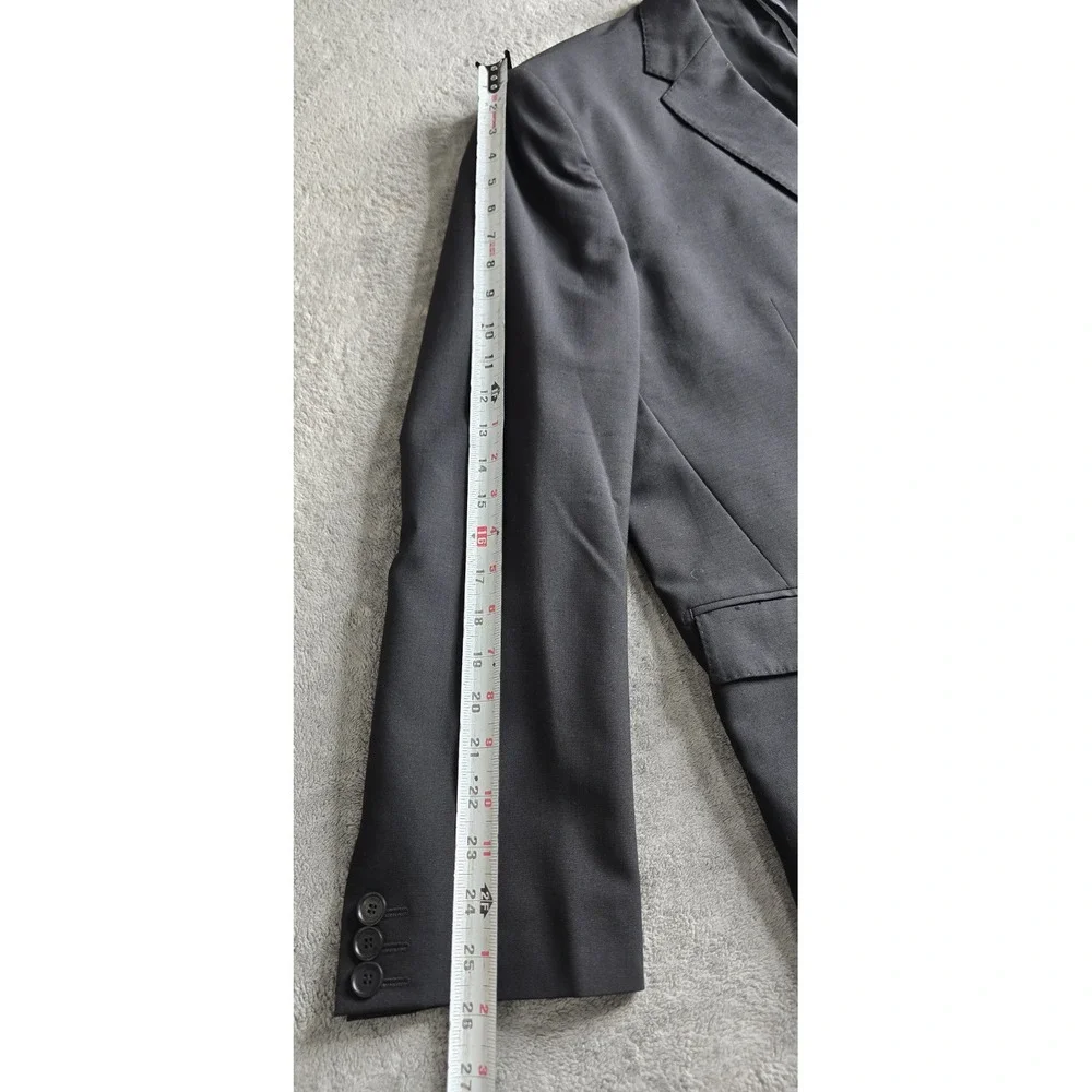 Louis Vuitton Uniformes Blazer Mens 62 Black Wool 2-Button Jacket Sportscoat